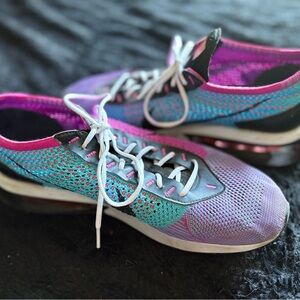 Nike Purple and Blue Athletic Shoes with Breathable Mesh
